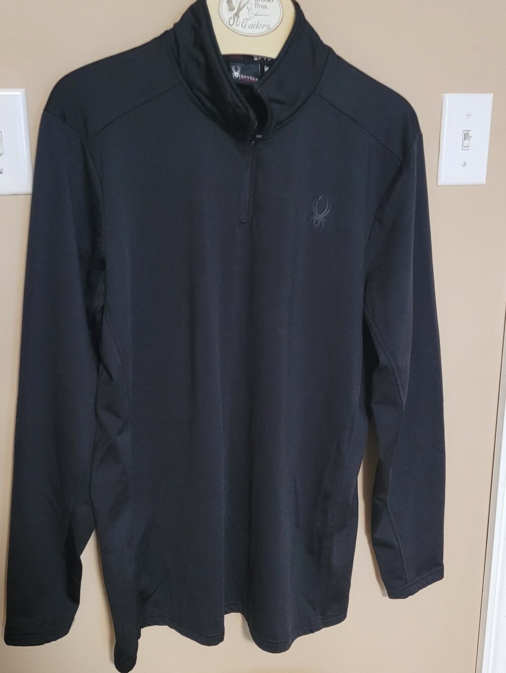💜2 for $10💜 Bundle and save Spyder Black Lightweight Quarter‑Zip Shirt Jacket